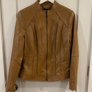 Women's Tan Gili Leather Jacket
